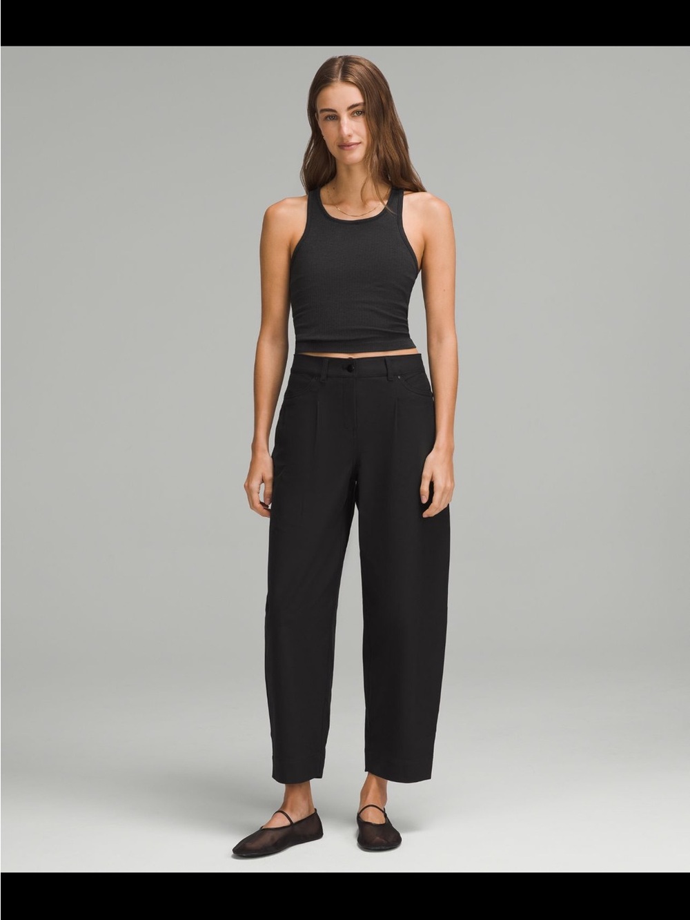 Lulu lemon sports tank ribbed cropped ebb top